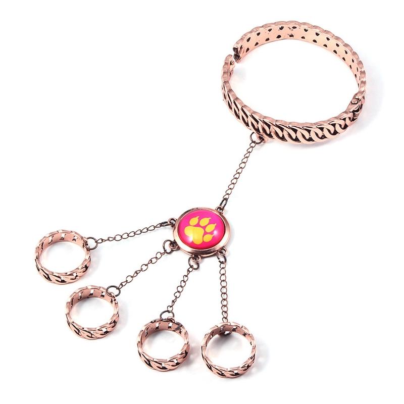 Animation Marienkäfer Reddy Mädchen Ring Armband Set Klaue und Hundeklaue Element Ring öffnen schließen Armband Geschenk für Kind