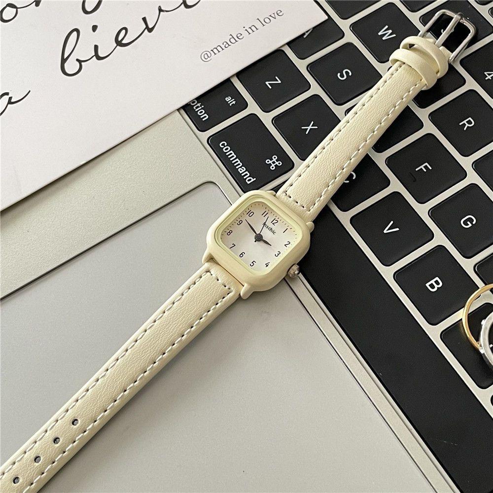 Damen Elegante Uhren mit kleinem Zifferblatt Top Marke Damen Quarz Armbanduhren Original Design Damen Beste Geschenke Uhr gelb