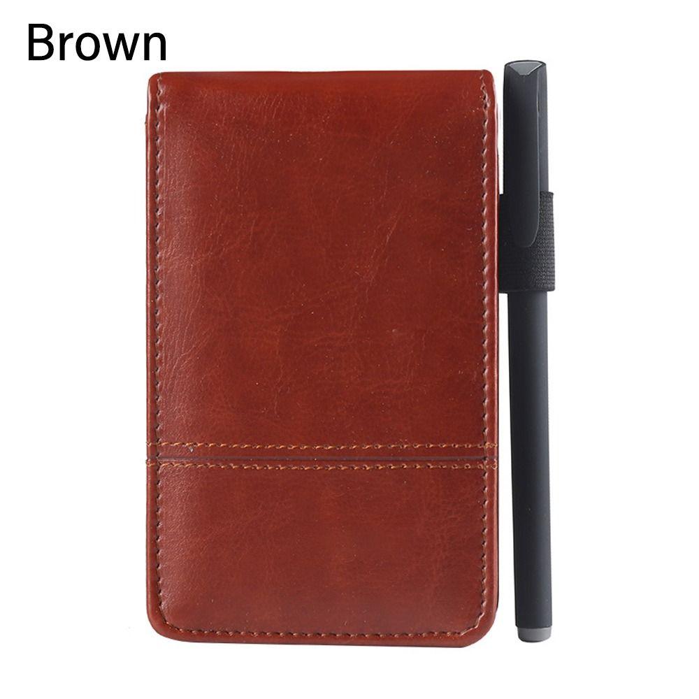 Students Gift Replaceable Internal Core With Calculator Notepad Notebook Pocket Notebook braun