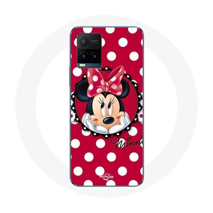 Coque pour Vivo Y21s 2021 / Y21 2021 Minnie Mouse Dessin animé Rouge