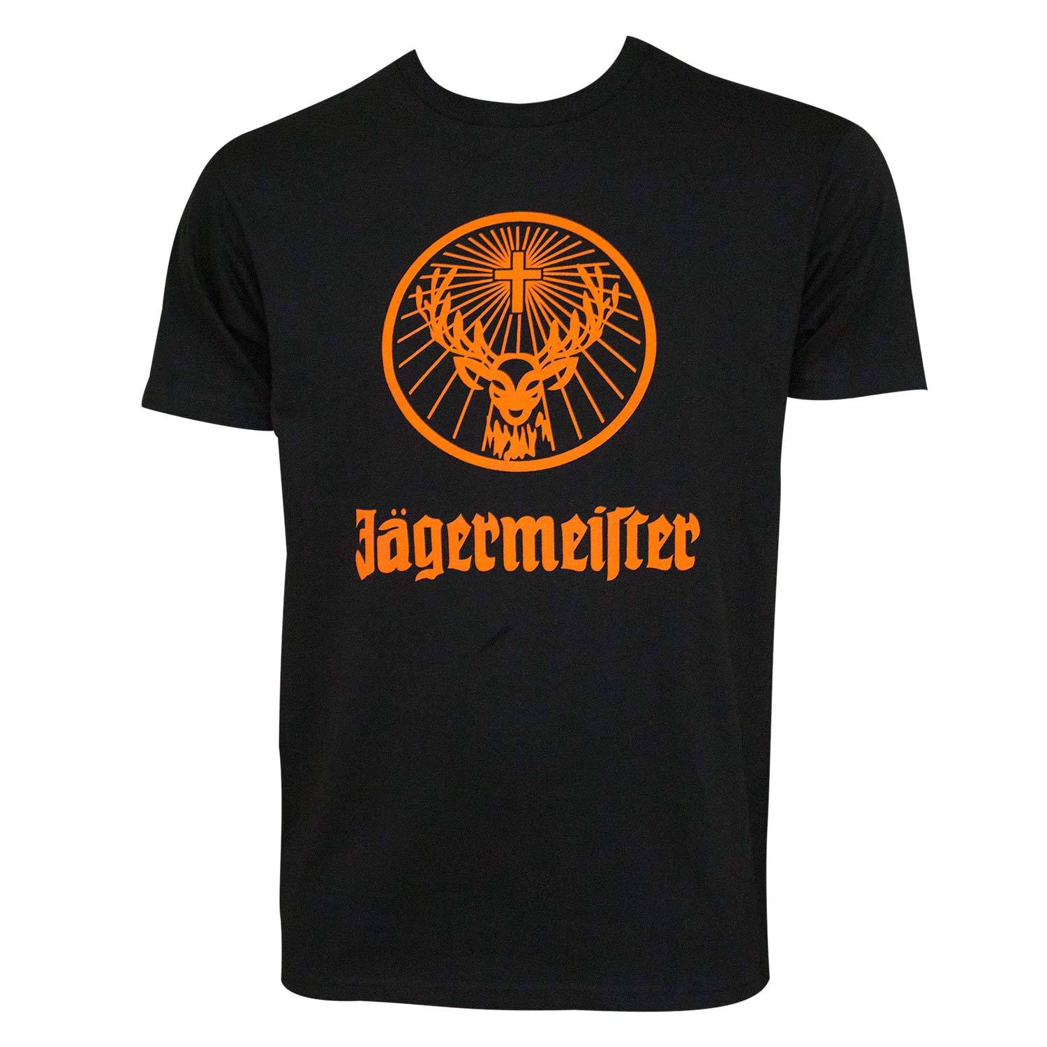 Jagermeister Orange Logo Herren T-Shirt Schwarz XXXL