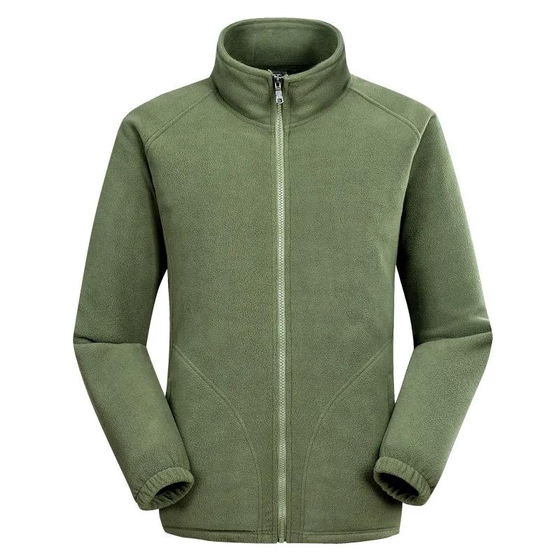 Fleece-Hoodie Herren Grab-Jacke mit Fleece Verdickte Strickjacke Große Größe Jacke Hardshell-Jacke Futter Oberteil XXXXL grün