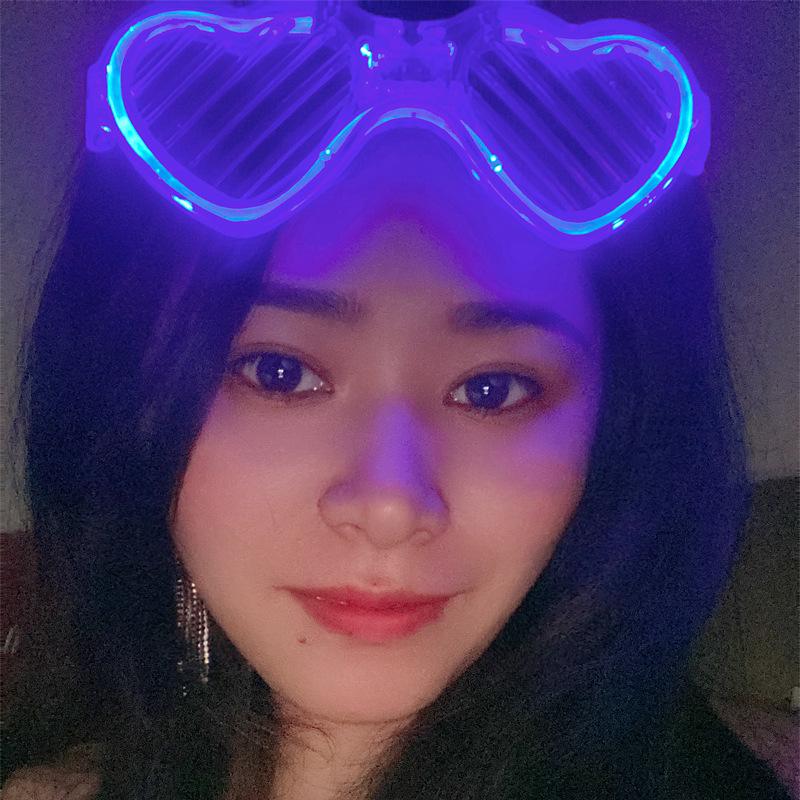 LED Blinkende Jalousie-Brille für Partys und Konzerte