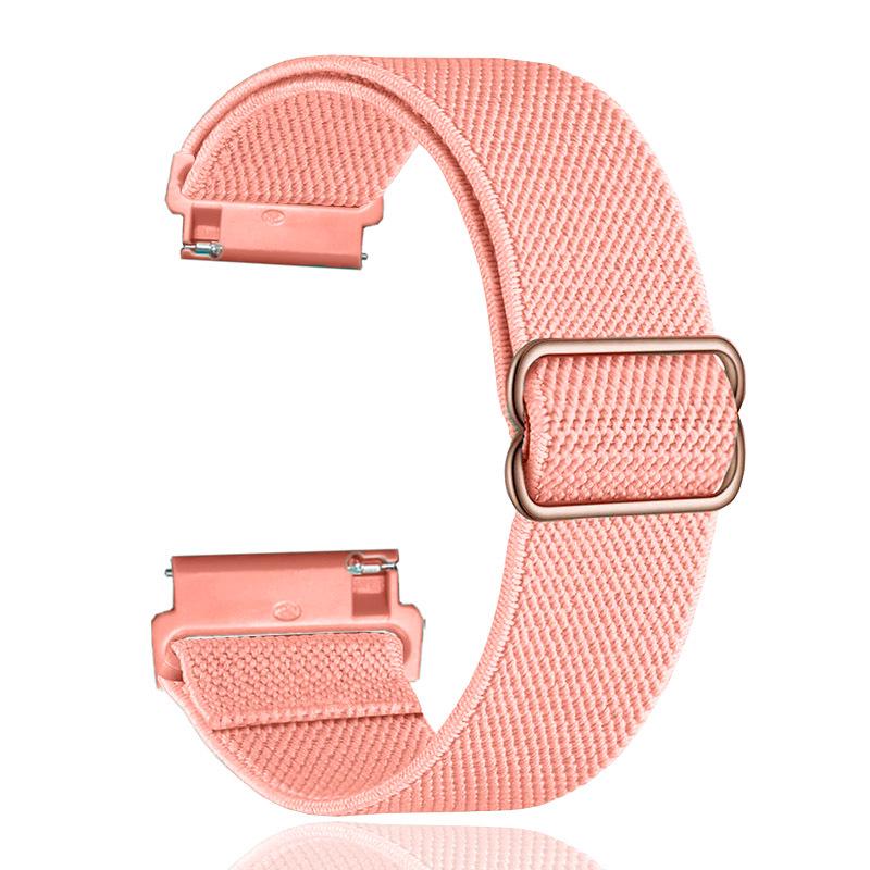 Einziehbares Nylon-Uhrenarmband für Xplora X6 - 18/19/20/22mm Fitbit Versa 2 Small Buckle
