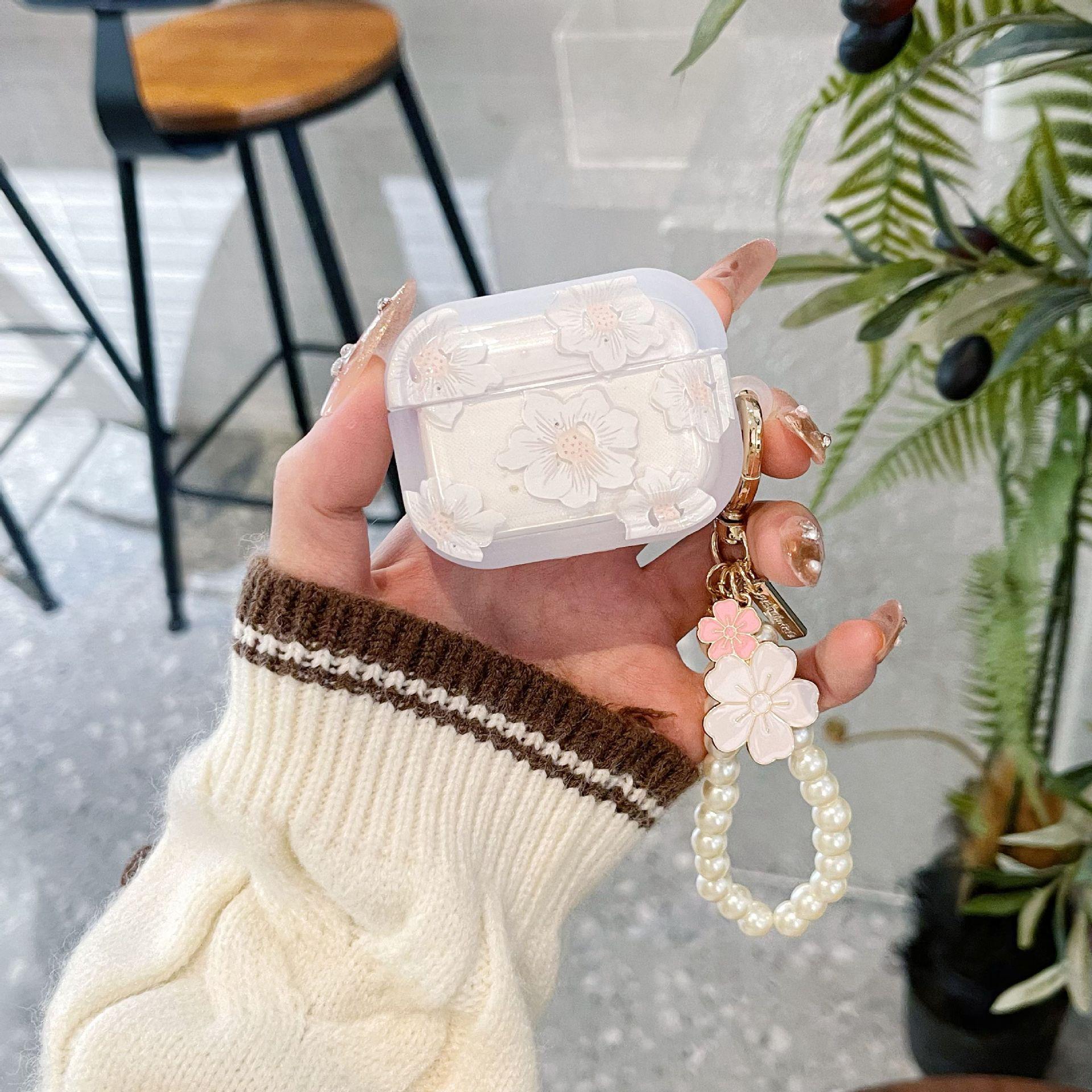 AirPods Pro Schutzhülle der 4. Generation Fresh Sakura: Anti-Fall für 2./3. Generation AirPods 3 weiß