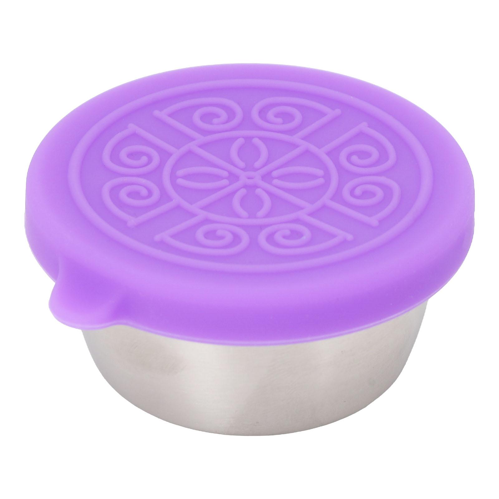 Schönheitssalon Ätherisches Öl Behälter Edelstahl Gewürzbehälter Saucenbecher mit Deckel 50ml