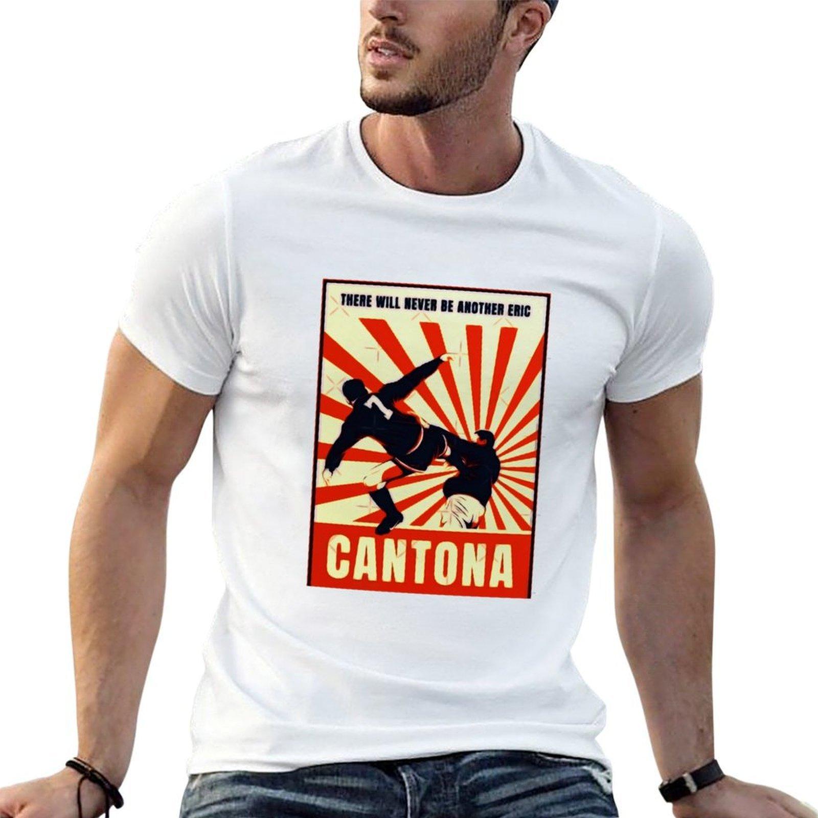 Cantona Kick T-Shirt T-Shirts für Herren Grafik-T-Shirts T-Shirts für Herren Pack weißes Herren-T-Shirt Baumwolle 100% T-Shirt L