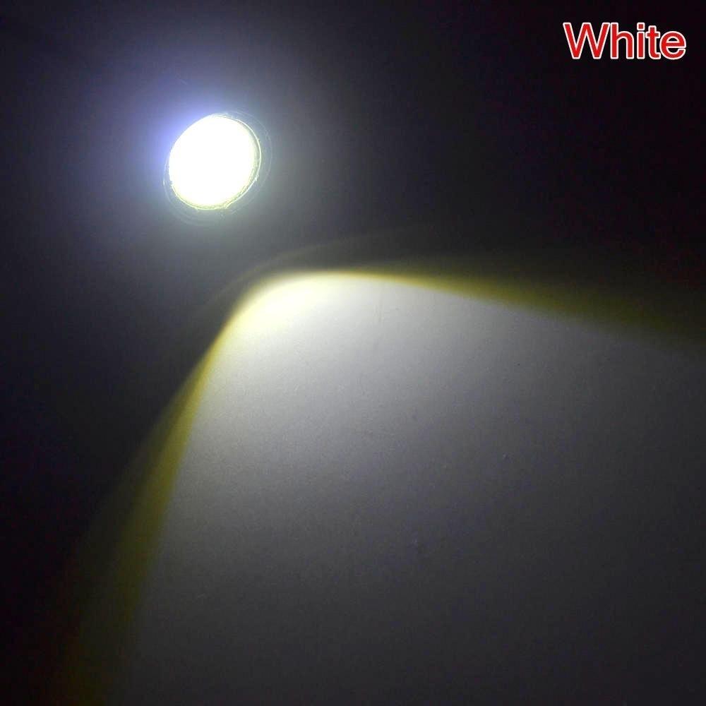 2Pcs 23mm 18mm Eagle Eye Licht Auto Led Tagfahrlicht Backup Motor Parkplatz Nebel Lampen 2X 18mm LED weiß