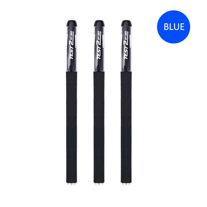 Hochwertiger Kugelschreiber mit klarer flüssiger Tinte, glattes Schreiben, Testroller, Zeichen-Gel-Tintenstift, Mode, Schule, Bürobedarf, praktisches Briefpapier, Signierstift 3pcs set blau