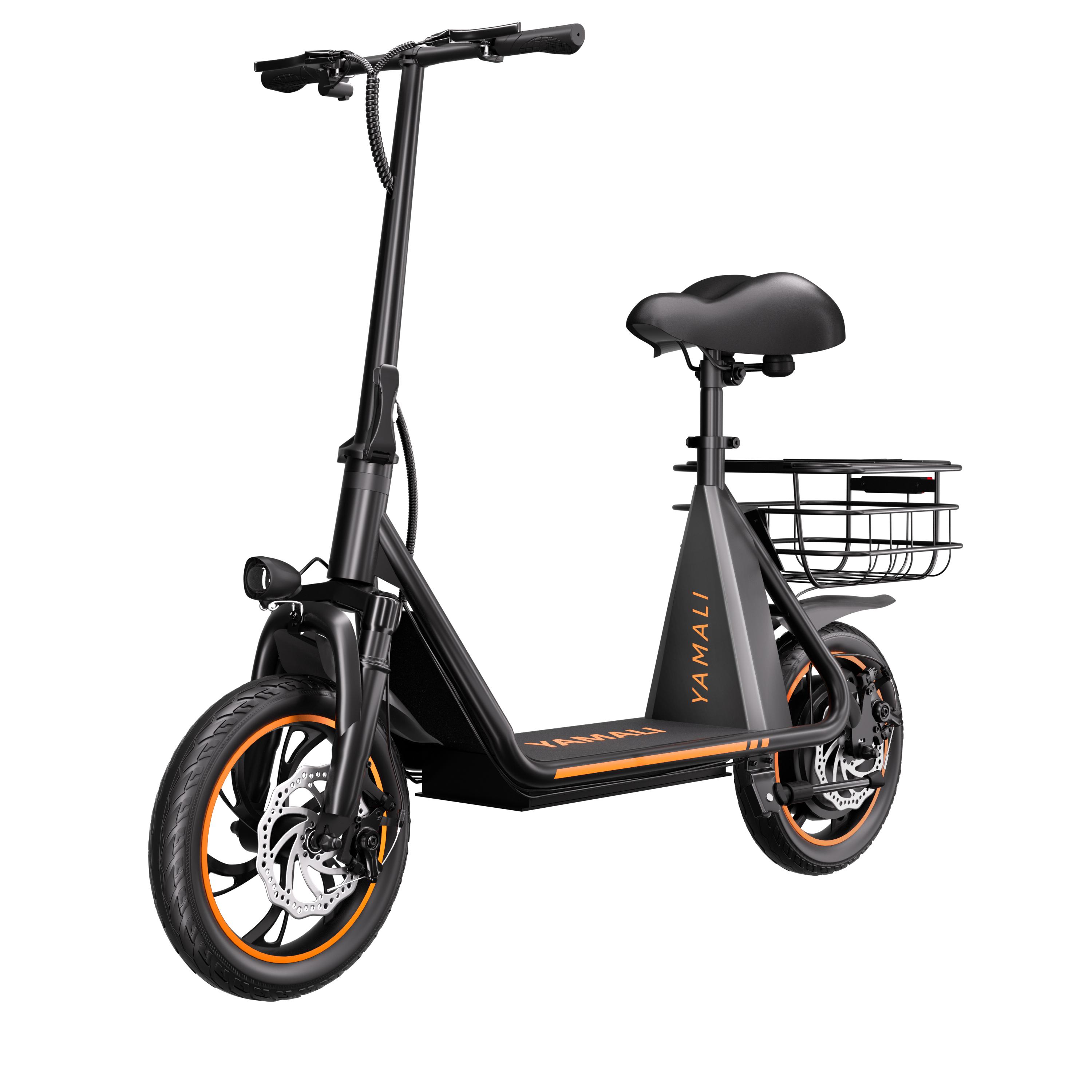 YAMALI X12 Urban Pendler Klapp E-Scooter Mit Gepäckträger 350W Motor 36V13AH Batterie 12 Zoll Reifen Outdoor Fahr E-Scooter Für Erwachsene
