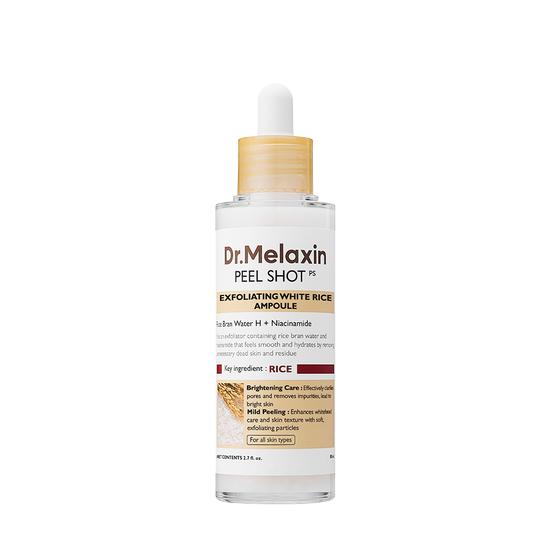 DR. Melaxin „Peel Shot“ Reisampulle Peeling-Gel 80 ml – Weißer Reis / Schwarzer Reis