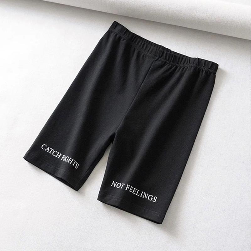 Frauen Shorts Biker Shorts Fitness Casual Kurze Baumwolle Farbe Freizeitsport Radfahren Shorts Kleidung Hohe Taille Shorts Pantalones L schwarz