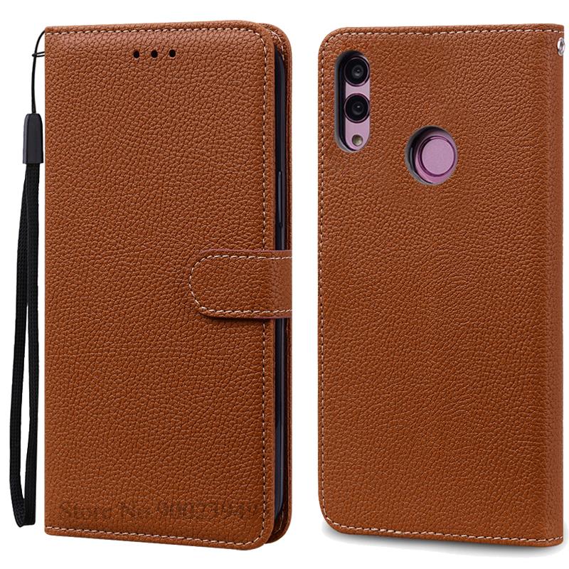 Für Huawei P Smart 2019 Fall POT-LX1 POT-LX3 Leder Brieftasche Flip Fall Für Huawei P Smart 2019 Fall Silikon Abdeckung Coque fundas P Smart 2019 POT-LX1 braun