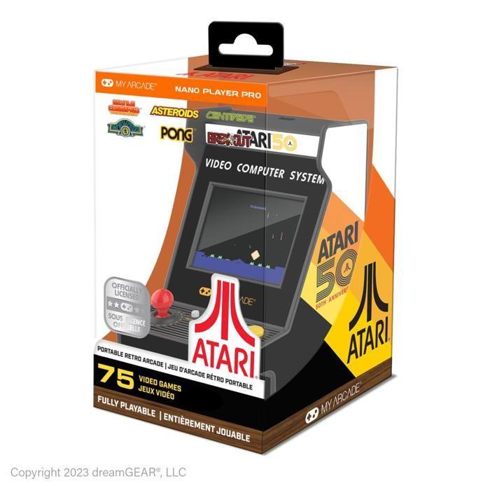 Handheld-Konsole - Atari - Nano Player Pro - 50. Jubiläum - 100 Spiele - USB-C