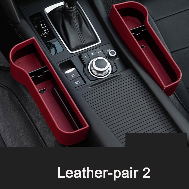 Auto Sitz Lagerung Box Auto Auslaufsicher Tasche Clip Lücke Lagerung Box Lagerung Tasche Multi-funktion Box Auto Teile 1 set rot