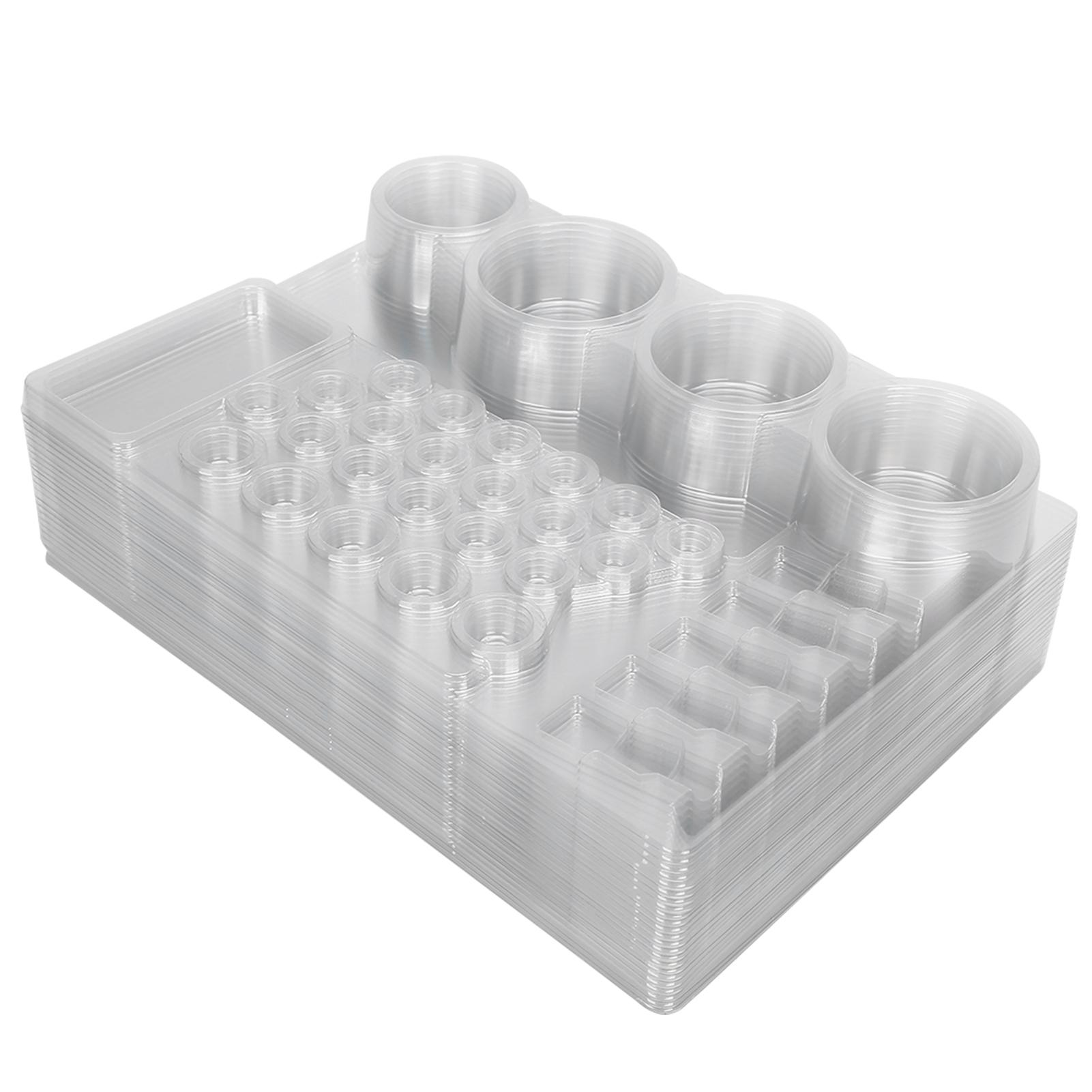 24 Stück Einweg Tattoo Tintenbecher Halter Ständer Tattoo Nadel Pigment Tablett Zubehör