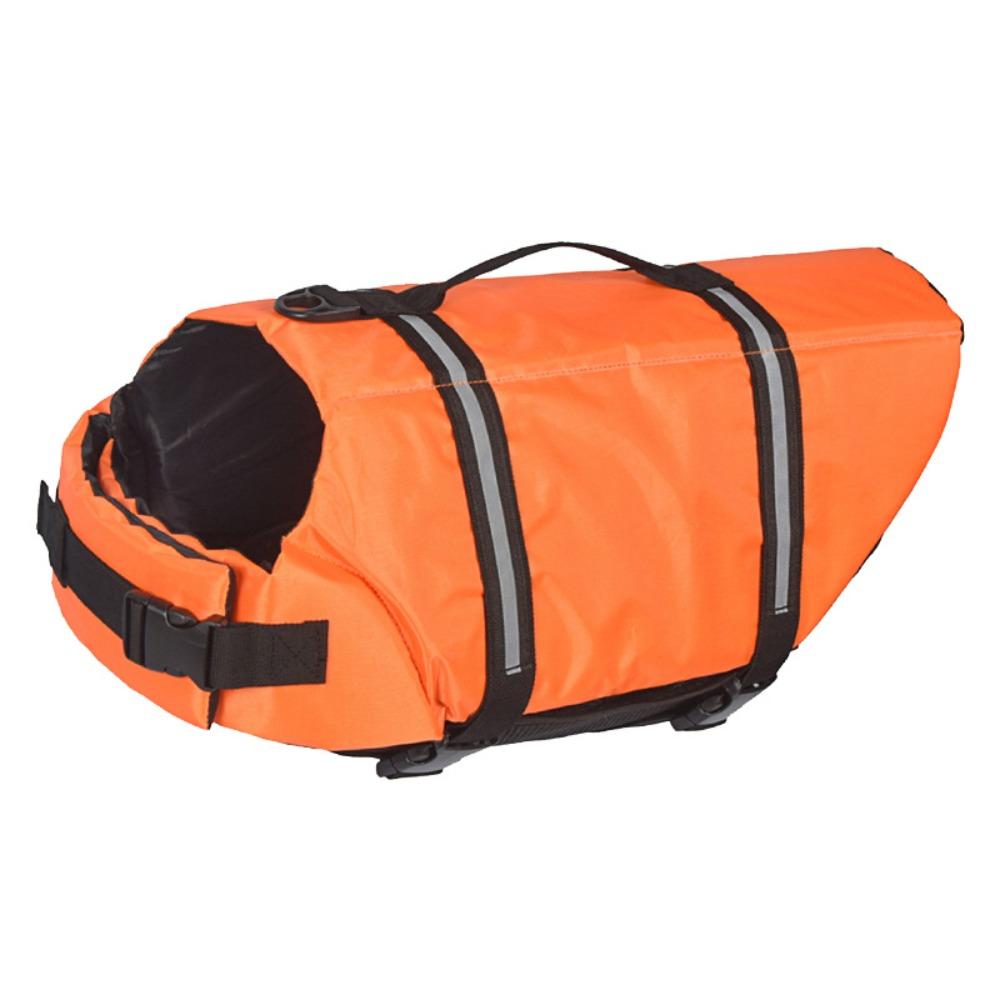 Verstellbare Hunde-Schwimmweste Hoher Auftrieb Welpen-Badebekleidung für Kleine Mittlere Große Hunde XXS orange