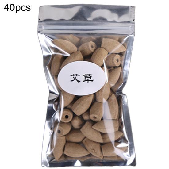 40 Stück Luftreinigungskegel, Duft, Buddhismus, Rauch, Rückfluss, Weihrauch, Aroma, Gewürze Wormwood
