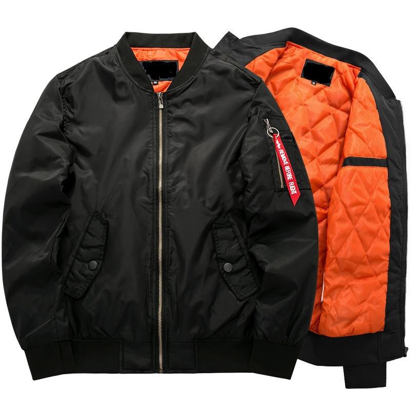 Marke Herren Casual Jacke Große Größe Männer Pilot Bomber Jacke Männlichen Plus Größe XXXXXL schwarz