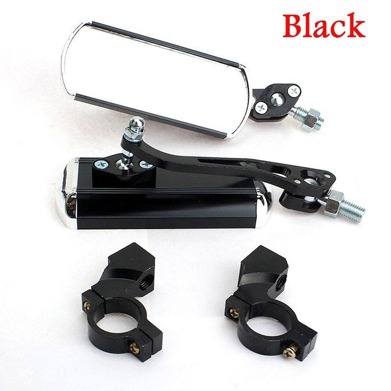 Fahrrad-Rückspiegel, 1 Paar verstellbare Universal-Radfahren-Fahrrad-Motorrad-Fahrrad-Rückspiegel schwarz