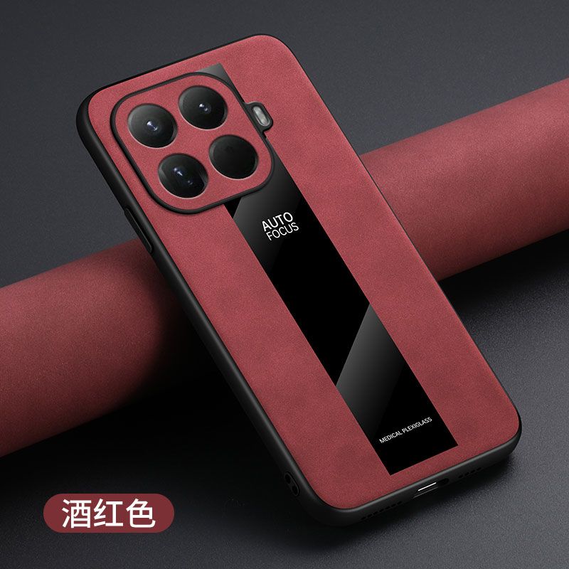Für Xiaomi 17T Pro Hülle Neue Fortgeschrittene Luxusleder Für Magsafe Magnetische Halterung Rutschfeste Rückseite Für Xiaomi 17T Schale Stoßstange Xiaomi 17T Pro rot