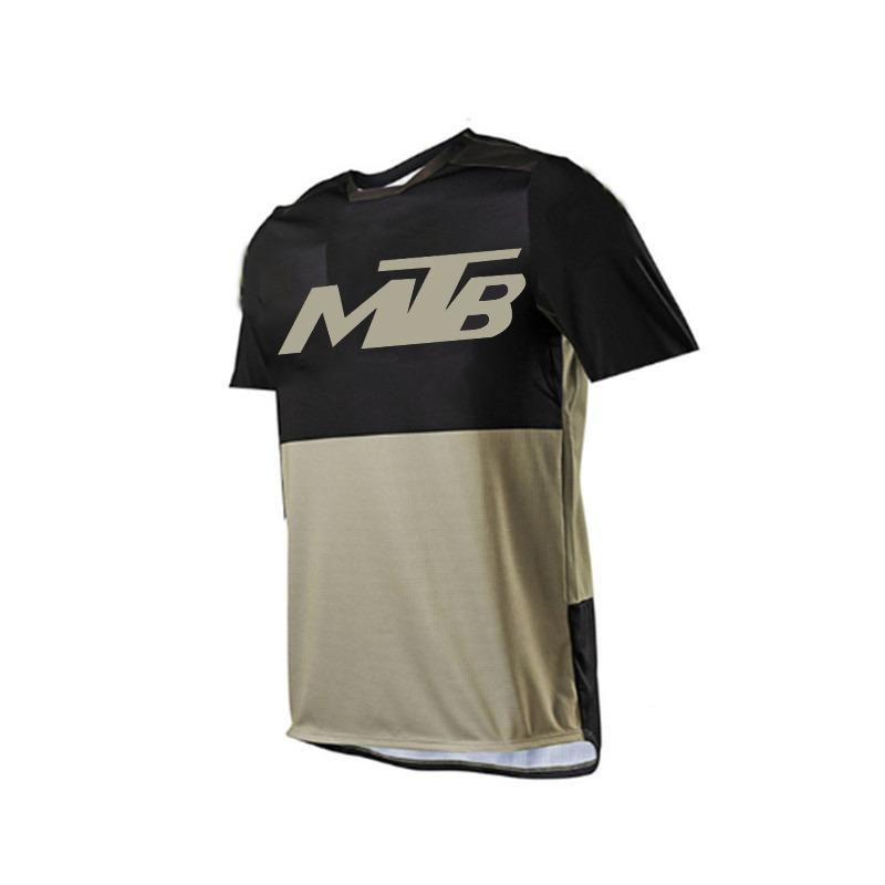 Mountainbike Downhill Trikots MTB Bike Shirts Offroad DH Motorrad Trikot Motocross Sportbekleidung Kurzarm Radfahren S