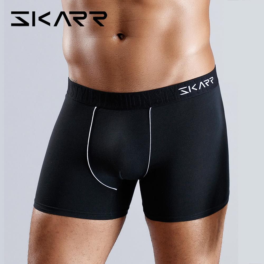 BONITOS 1 Stück bedruckte Herren-Unterhose, Baumwoll-Boxershorts, sexy Herren-Unterwäsche S schwarz