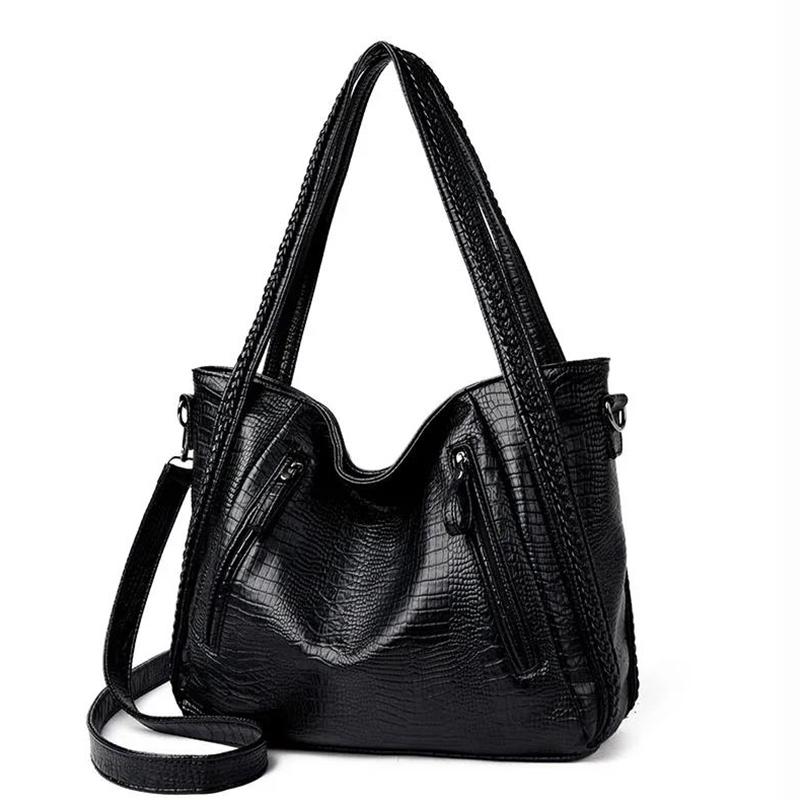 One-Shoulder-Handtaschen mit Krokodilmuster, große Handtaschen, Messenger-Damen-Tragetaschen, große Taschen, trendige Mode