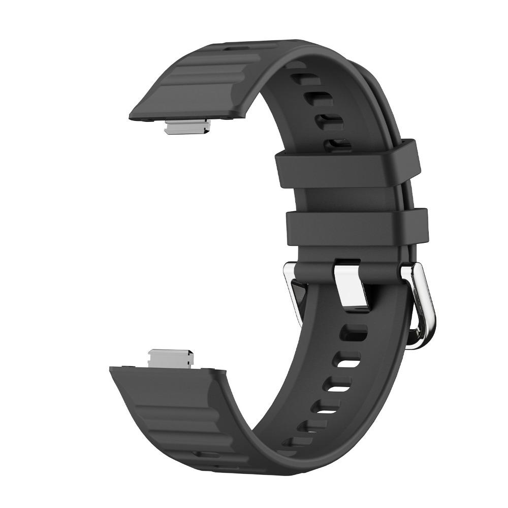 Silikonarmband für Huawei Watch Fit 5/5pro Schnellwechsel-Design Wasserdichtes/Schweißfestes Armband für Huawei Watch Fit 3 4 4Pro fit5/fit5pro/fit4/4PRO/3 schwarz