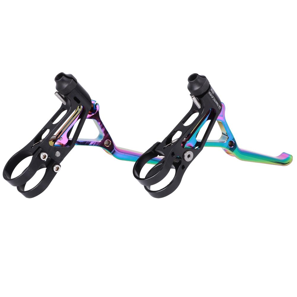 Ultraleichter CNC Fahrrad V-Bremshandhebel Fahrradzubehör für Faltrad Rennrad galvanisiert