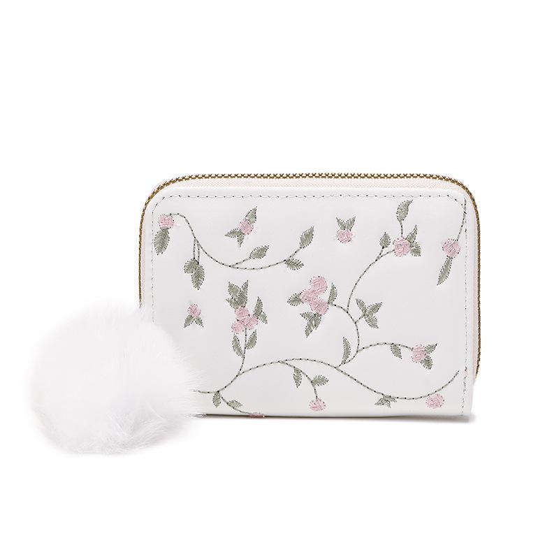 Kurze Stickkartentasche, Wickeltasche für Damen, kleine Tasche, Damenmode, vielseitig einsetzbar, 20 % Rabatt auf die Wickeltasche weiß