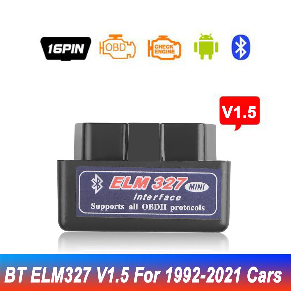 Kebidu Elm327 V1.5 Bluetooth OBD2 Scanner Diagnose Auto Elm327 OBD 2 Ulme 327 Auto Diagnose Werkzeug ODB2 Auto Scan Adapter