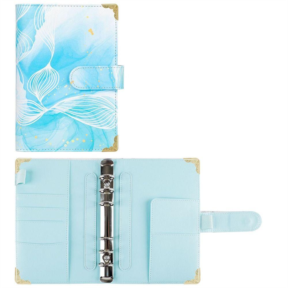 Taschen Bargeld Umschläge Bill Organizer Binder Notebook A6 Notebook Budget Binder Planer Binder Turquoise