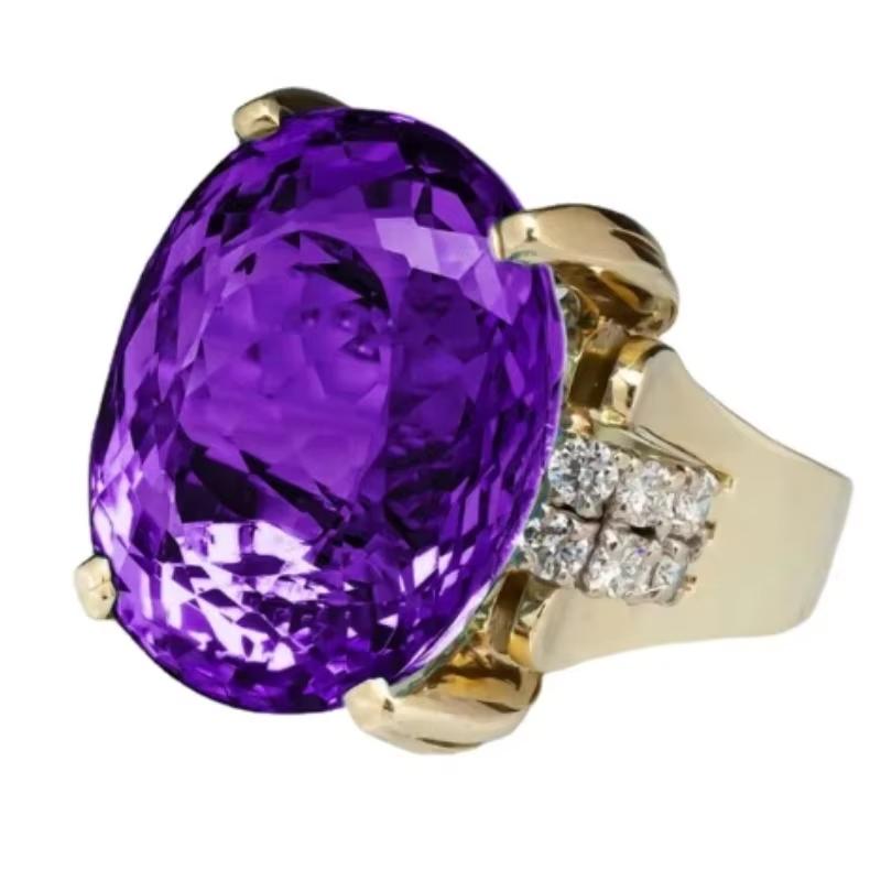 Neue Mode Damen Großer Ovaler Grüner Ring Kristall Hochzeits Verlobungsring Set Strass Hohe Qualität Party Mode Zirkon 11