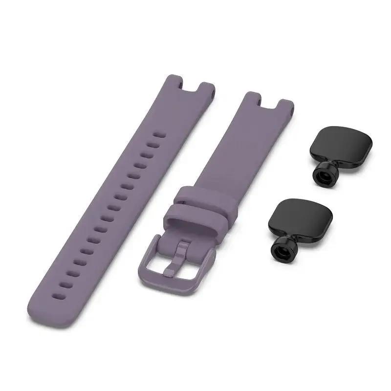 Handgelenksband für Garmin lily Armbänder Smartwatch Ersatzarmband für Garmin Lily Armband Weiches Silikon Armband Zubehör For Garmin Lily violett