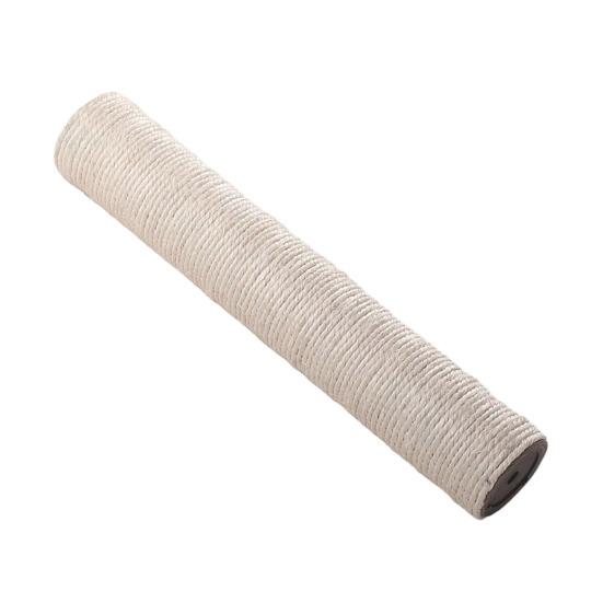 Kratzbaum Katzenbaum Ersatzstamm Sisal Kletter- und Streckstange mit 8mm Schrauben für Zuhause Wohnungskatzen Kätzchen Bewegung und Spiel 40cm weiß