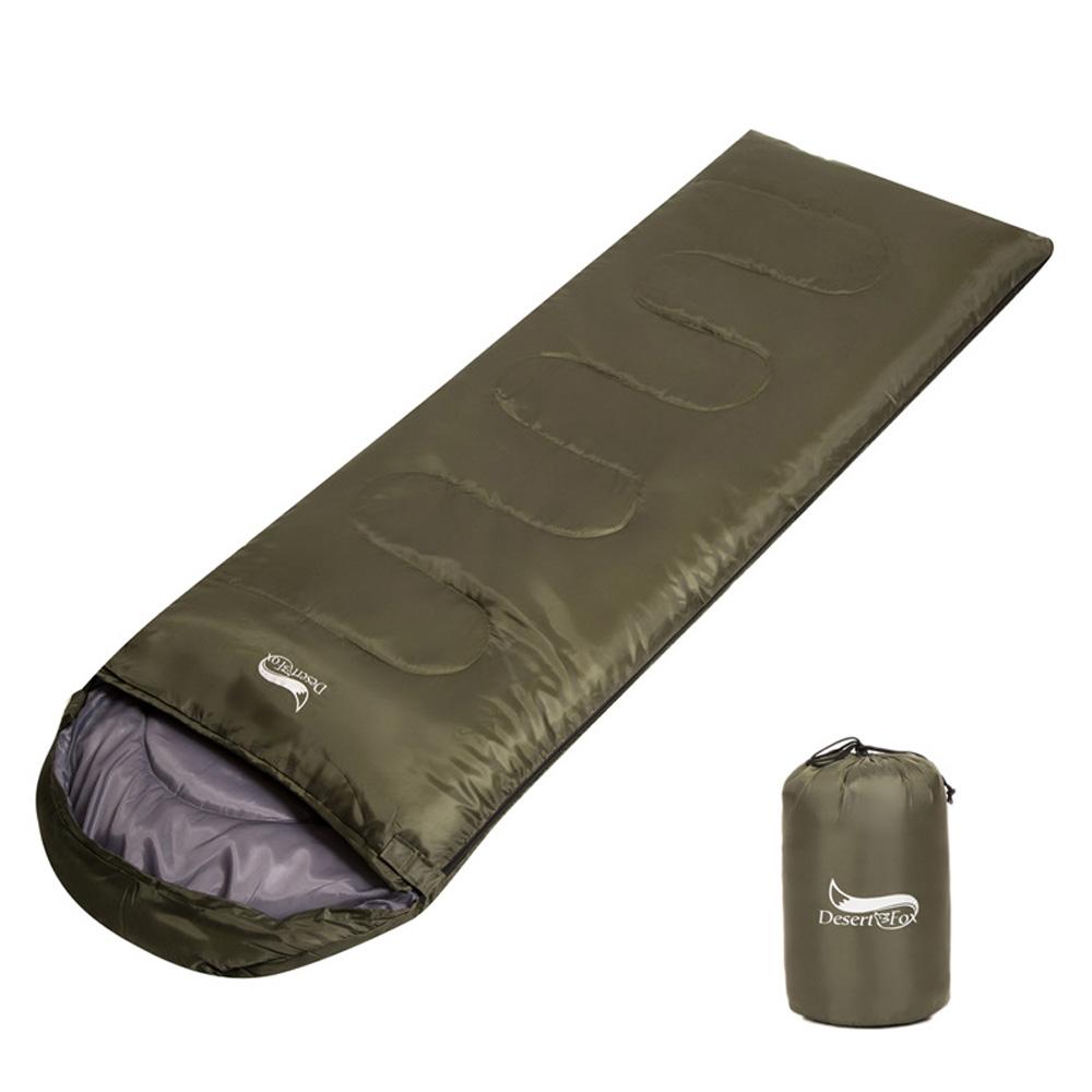 Leichter Camping-Schlafsack, wasserdicht, warm, Rucksack-Schlafsack armee grüne
