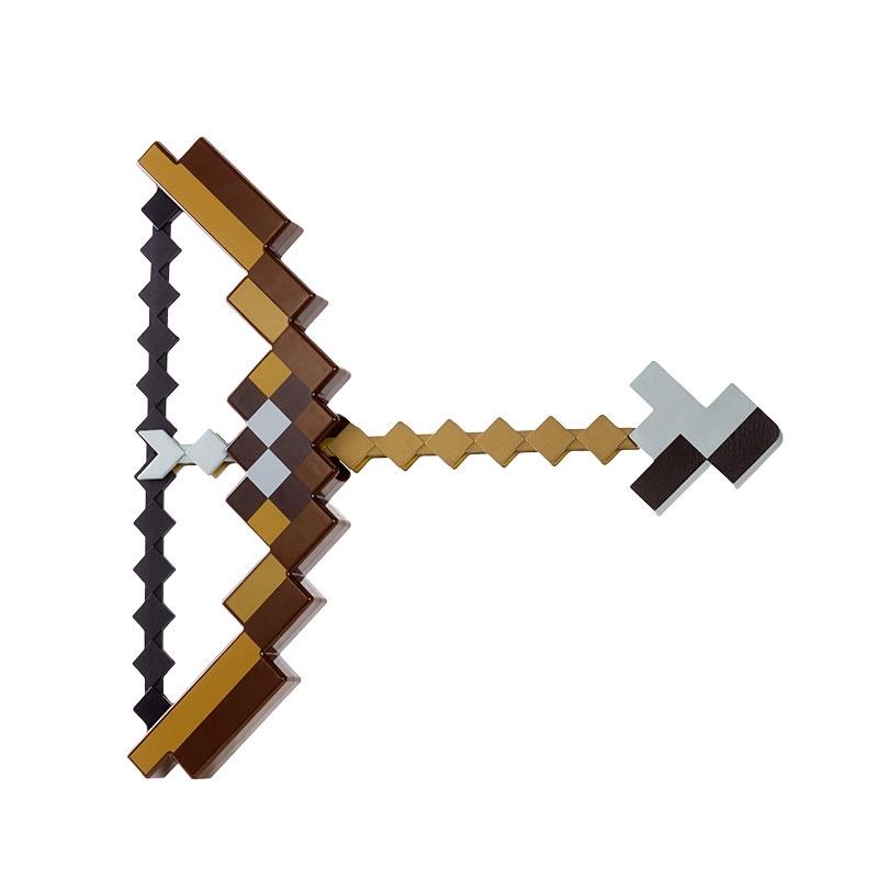 Minecraft Plastik Bogen und Pfeil Spielzeug für Kinder Langlebig und lustig Minecraft-Themenspielzeit