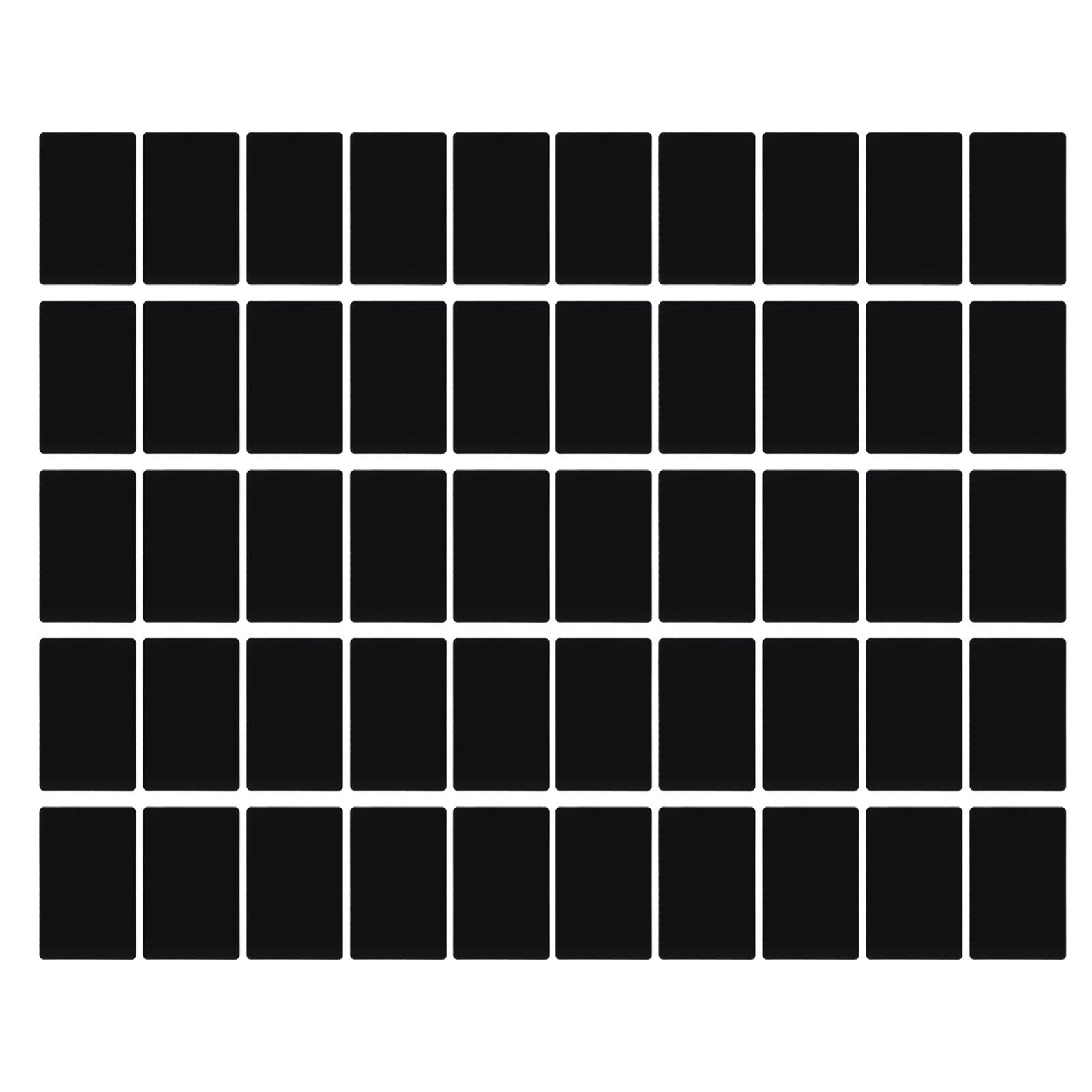 50 Stück Leere Visitenkarte Aluminiumlegierung Leicht Langlebig Tragbar Namenskarte zum Gravieren