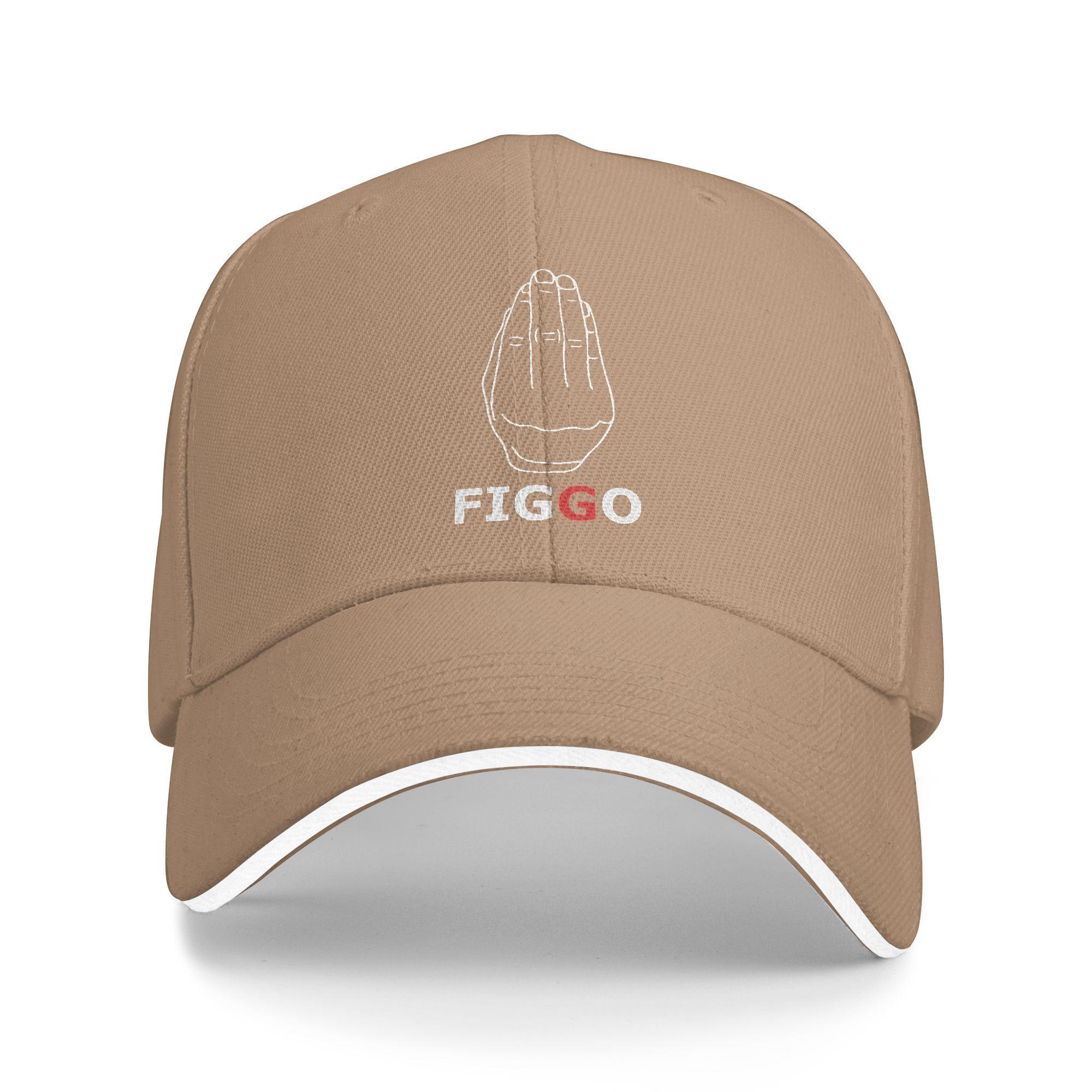 Figgo Ficko Gesetzlich Abgesichert Lässige Baseballkappe Sommer Trucker-Kappe Hochwertige Snapback-Kappe Herren Damen Y2K Baseballkappen One Size beige