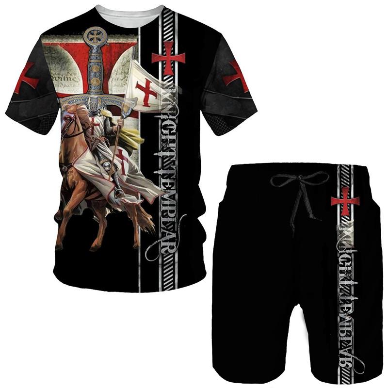 Templer Ritter T-shirt Jungen Mädchen Neuartige 3D Druck Design Mode T Shirts Mode Männer Frauen Kleidung Top Tees Kinder kurzarm S