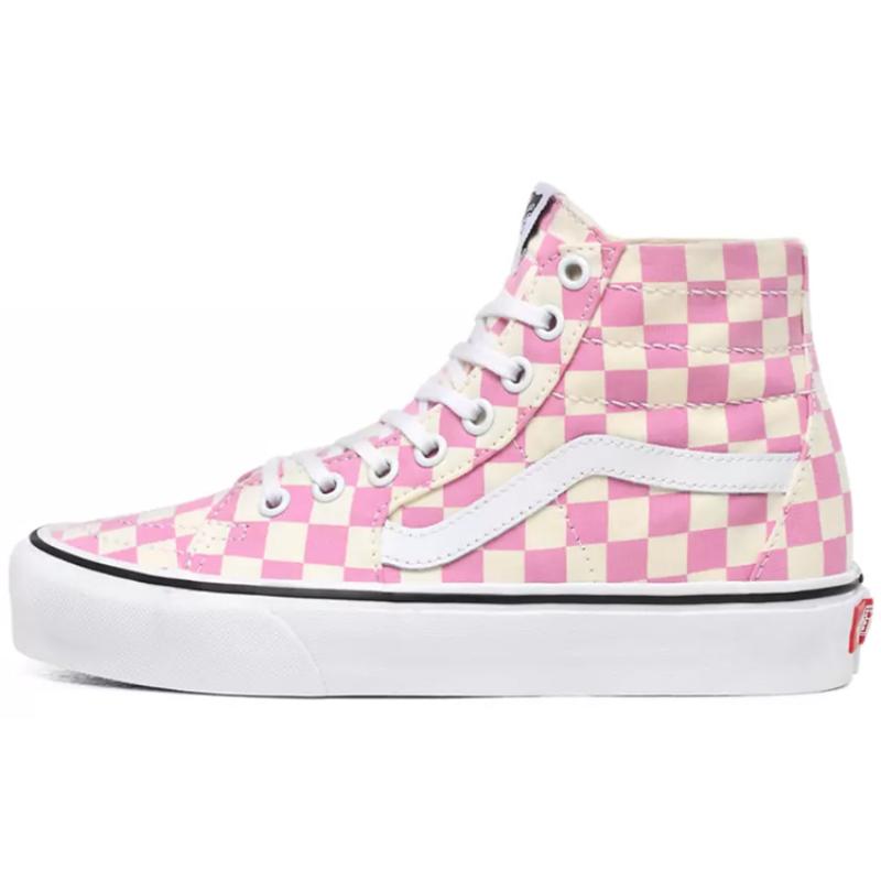 Vans Karomuster SK8 HI Tapered Schuhe Rosa Damen Vans VN0A4U16XHV 39