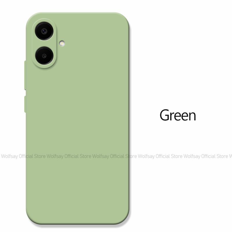 Für Samsung Galaxy A06 Hülle Für Samsung Galaxy A06 Hülle Funda TPU Stoßfest Flüssigsilikon Handyhülle Für Samsung Galaxy A06 For Galaxy A06 grün