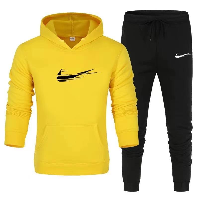 Frühling und Herbst Neuer Pullover Lässiger Sportpullover Herrenmode Bedruckter Hoodie XXL white
