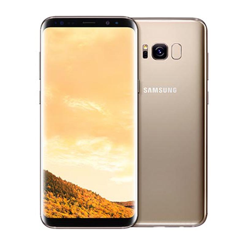 95% neu Generalüberholt Samsung Galaxy S8 G950F G950U 4GB RAM 64GB ROM 5.8  12MP 3000mAh Mobiltelefon G950U Simple Set gold