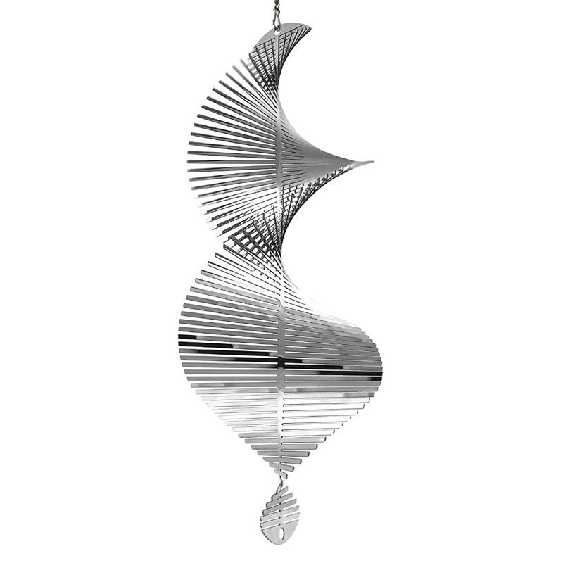 Edelstahl Windspiele Windmühle Metall Spinner Spirale Wind Spinner Garten