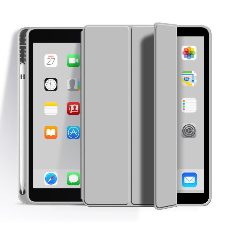 Mit Stiftschlitz-Magnetabdeckung für IPad Air 1 2 Air 3 10.5 Hülle IPad 5. 6. 7. 8. 9. Generation Hülle IPad 10.9 2022 Pro 11 2020 9.7 2018 Mini5 4 Hülle Pro 2020 12.9' grau