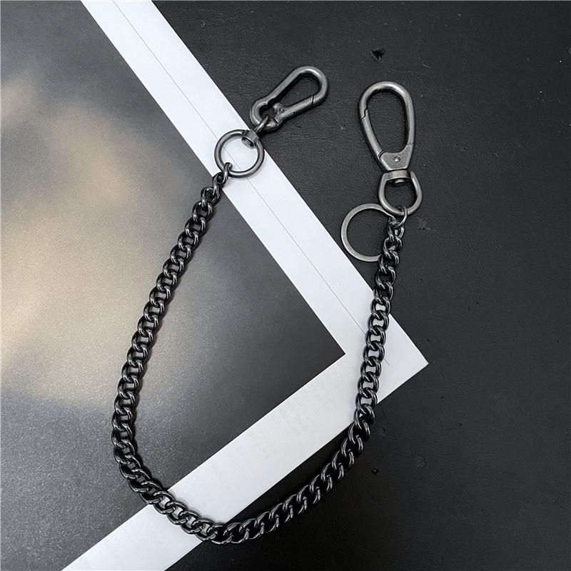 Herren Koreanische Retro Hip Hop Metall Taillenkette - Punk Gunmetal Hosenaccessoire Waist Chain verfügbare