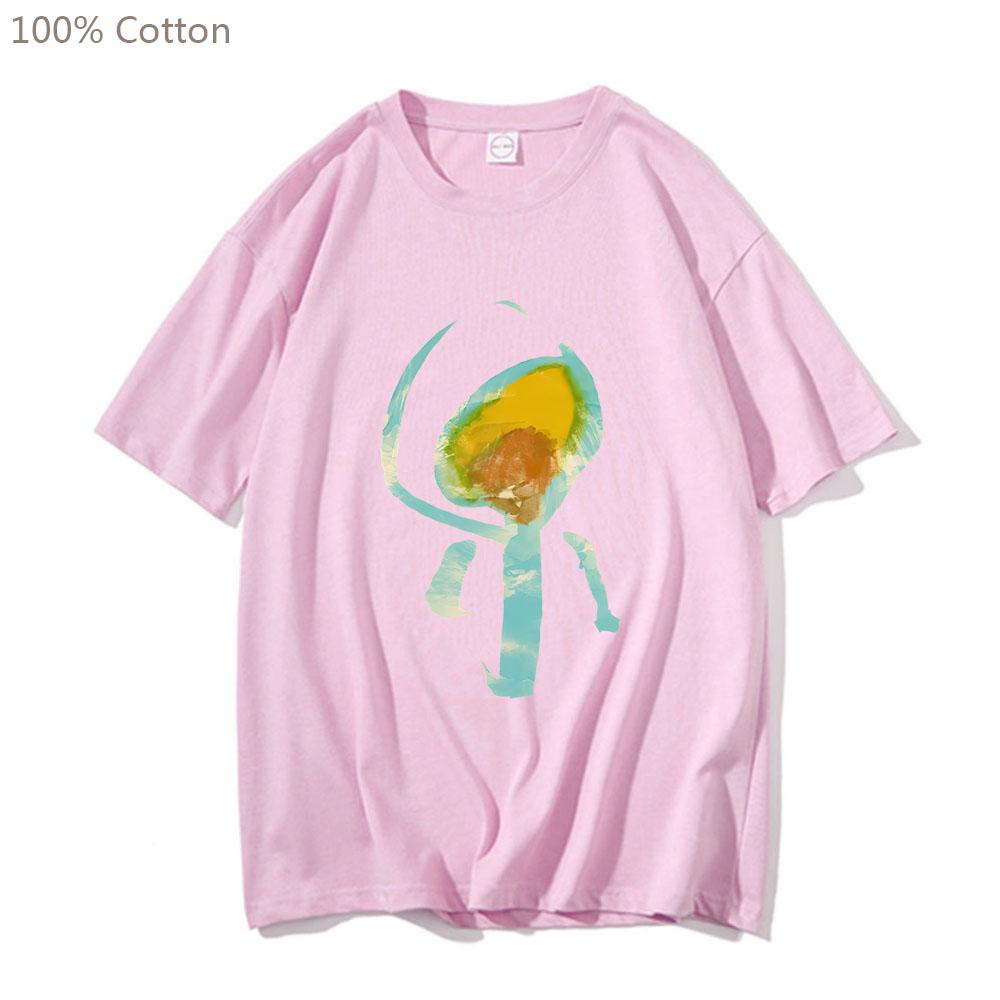 Nujabes Metaphorical Music Seba Jun T-Shirts HERREN Lo-Fi Jazz Hip Hop T-Shirts 100% Baumwolle Casual T-Shirts Four Seasons Anime Print Top M rosa