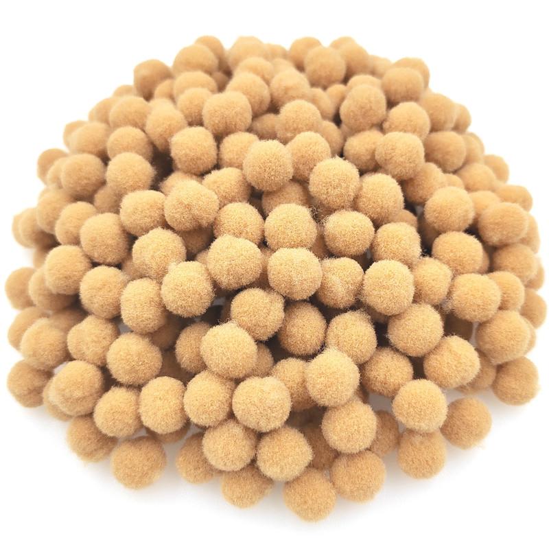 150 Stück/100 Stück 10/15 mm Pompones Pompom Nähen Plüschball DIY Handarbeit Material Flauschiges Hochzeitsdekor Bastelzubehör Schmuck Weiches Kinderspielzeug Zubehör 15mm 100pcs braun